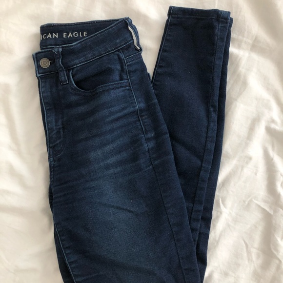 High waisted skinny jeans